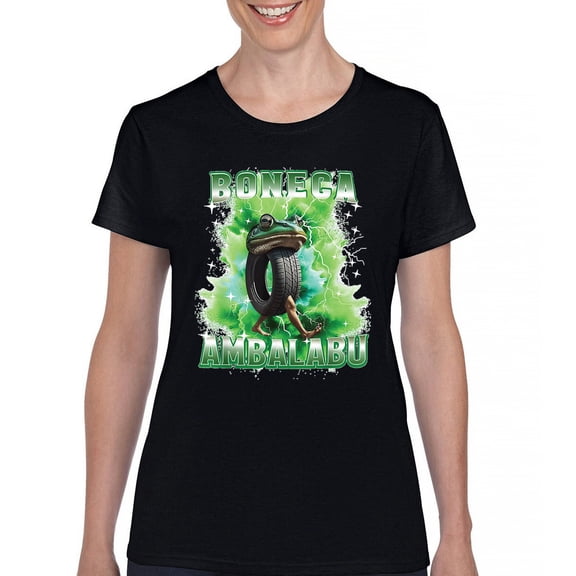 Boneca Ambalabu T-Shirt Funny Italian Brainrot Gen Z Alpha Meme Women's Tee