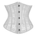 thumbnail image 1 of Boned Corsets, Front Closure Corset Tops for Women Renaissance Bustiers Tops Floral Lace Mech Corset Lingerie Women’s Bodyshaper Waist Trainer Overbust Corsets White, 1 of 8