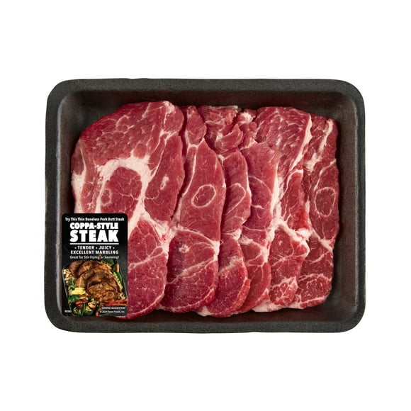 Pork Coppa-Style Steak, Thin Sliced, 1.02 - 1.52 lb