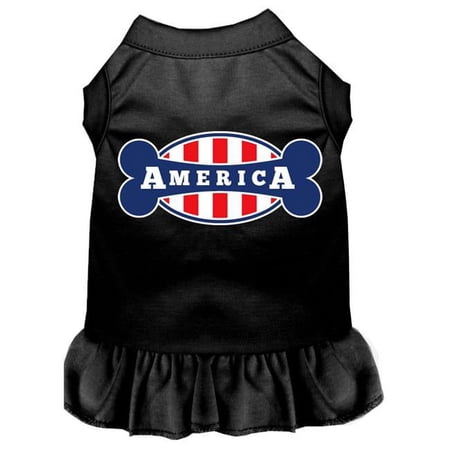 Bonely In America Screen Print Dress, Black - 3XL 20