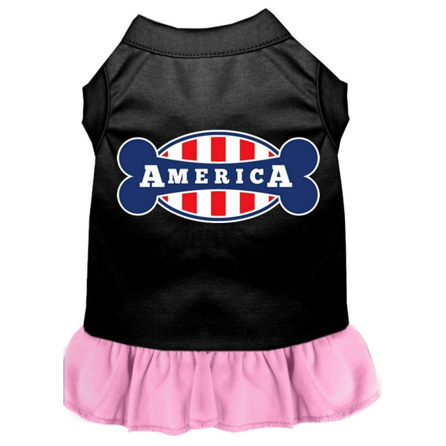 Pet Dog  Cat Dress Screen Printed, "Bonely In America"