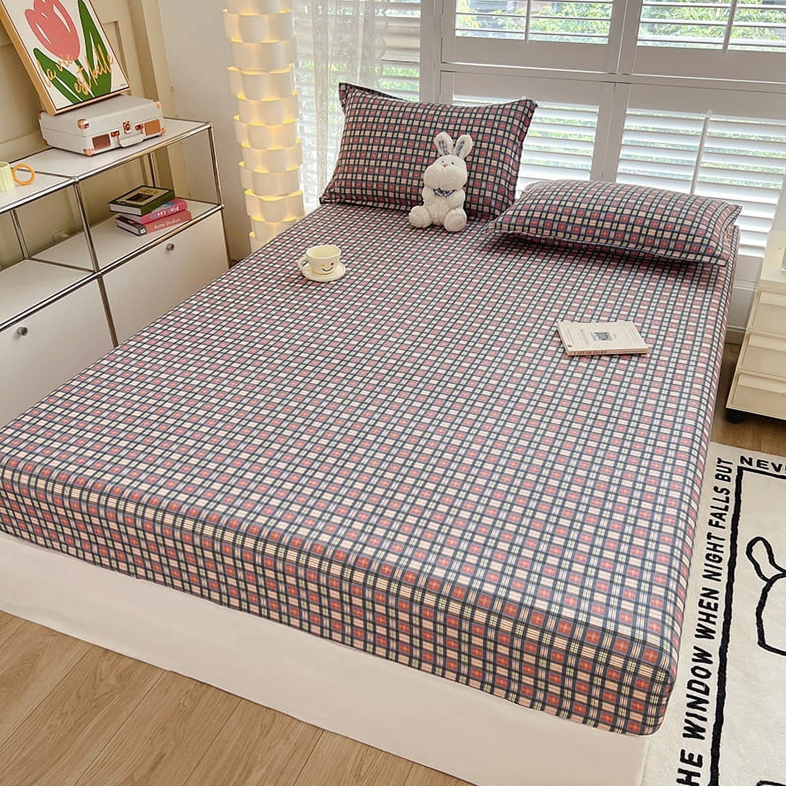 Bonenjoy Fitted Sheet Cartoon Style Bedsheet for Kids Room sabanas Skin