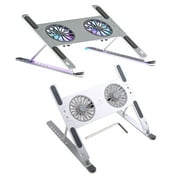 Boneruy Laptop Stand Riser with Cooling Fans Holder Foldable Bracket