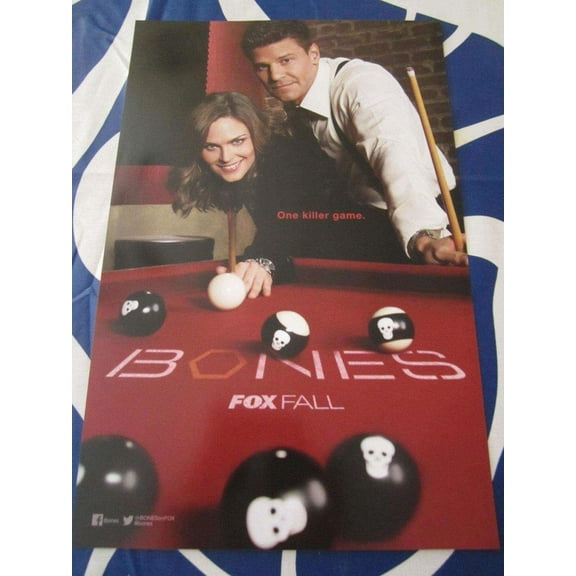 Bones 2014 SDCC mini poster David Boreanaz Emily Deschanel