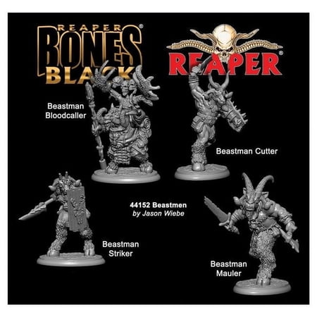 Bones Black-Beastmen Miniature Games - 4 Piece