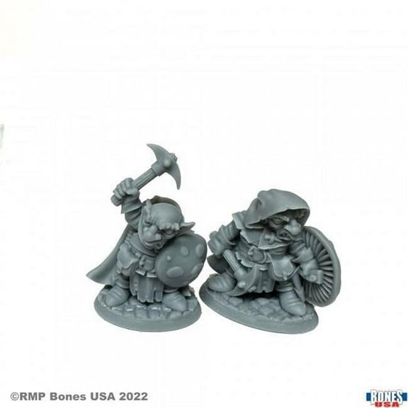 Bones Black - Deep Gnome Rangers Miniatures - 2 Piece
