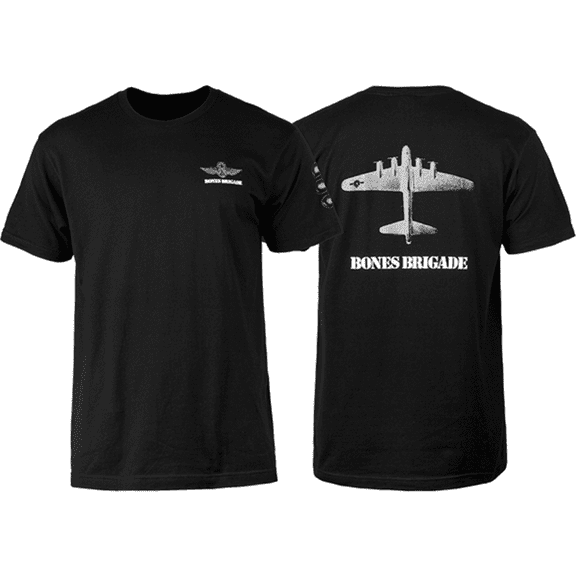 Bones Brigade Bomber Short Sleeve T-Shirt Black, Small, Men's