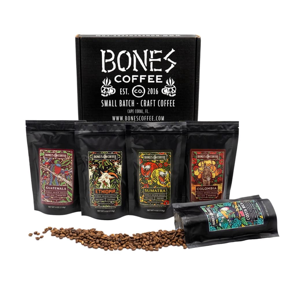 Picture of Bones Coffee Company NEW DEF29 World Tour Sample Single-Origin Flavored ...