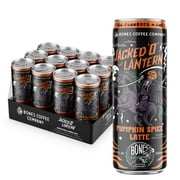 Bones Coffee Company RTD Canned Latte Pumpkin Spice, Medium Roast, 12-Pack