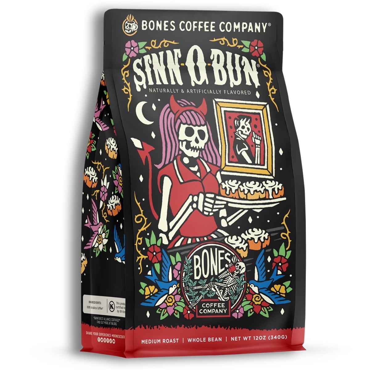 Bones Coffee Company Sinn 'O' Bun Ground Coffee Beans Bones Coffee Company Sinn 'O' Bun Ground Coffee Beans