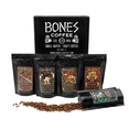 thumbnail image 1 of Bones Coffee Medium Roast Whole Bean Coffee | 4 oz World Tour Sample Pack Flavored Coffee, 1 of 11