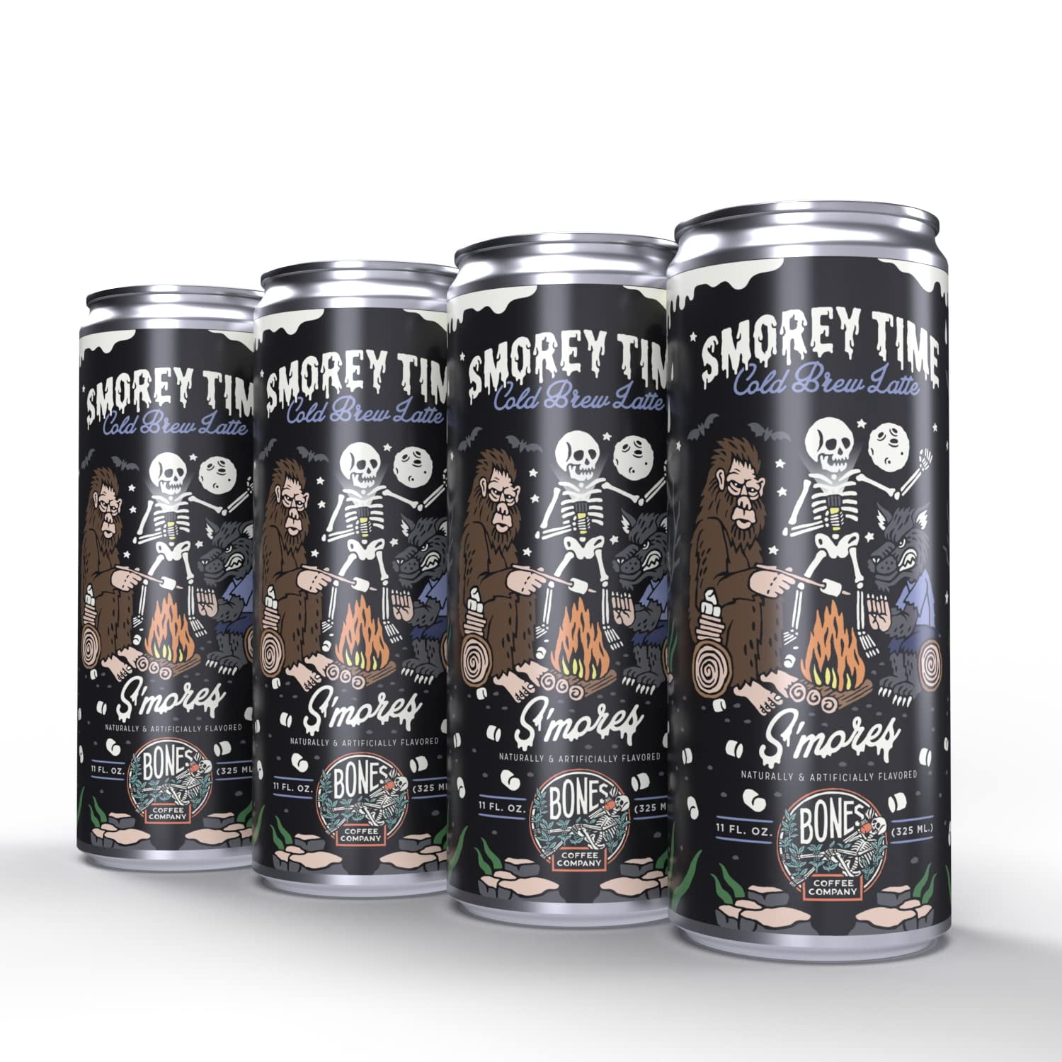 Bones Coffee Ready To Drink Cold Brew Coffee Can 11 Fl Oz S'morey