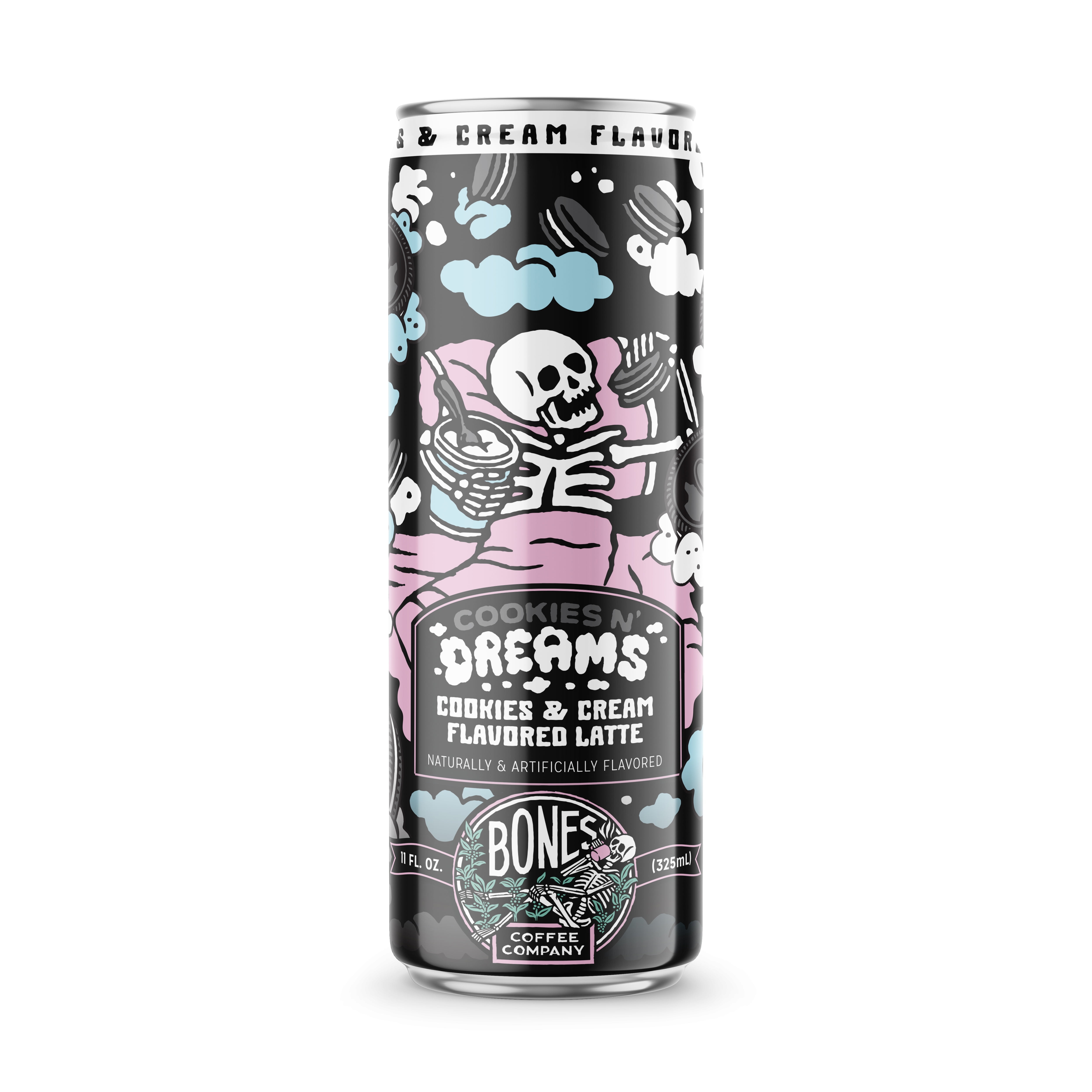 Ready to Drink Bones Coffee, Cookies N' Dreams Latte,  11 fluid ounce Can