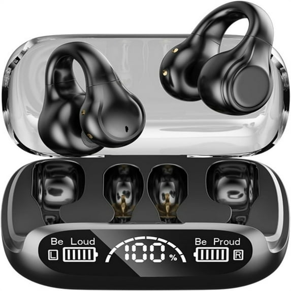 Bones Conduction Earbuds Wireless Headset for Open Ear Listening with Skeleton Design and Open Ear Technology Compact Lightweight Headset for Hands-Free Calls and Music