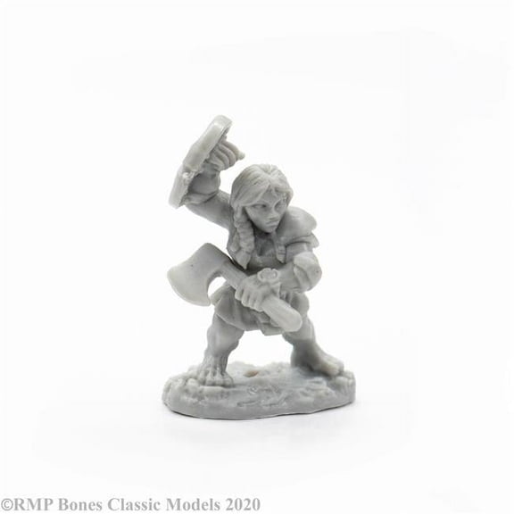 Bones - Dannin Deepaxe, Female Dwarf Miniatures
