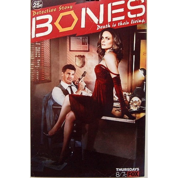 Bones David Boreanaz Emily Deschanel Promo Mini Poster 27Inx40In 27x40 Square Adults Poster Time