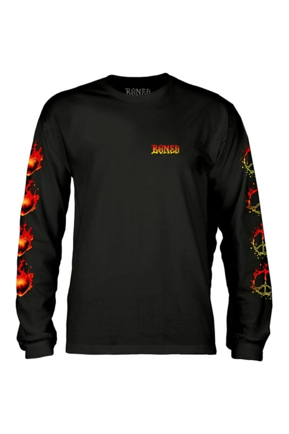 Bones Heart & Soul Long Sleeve Shirt Small Black