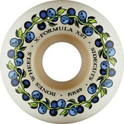 Bones Wheels XF X97 V5 Sidecut Skull Berries Natural Skateboard Wheels - 48mm 97a Set of 4