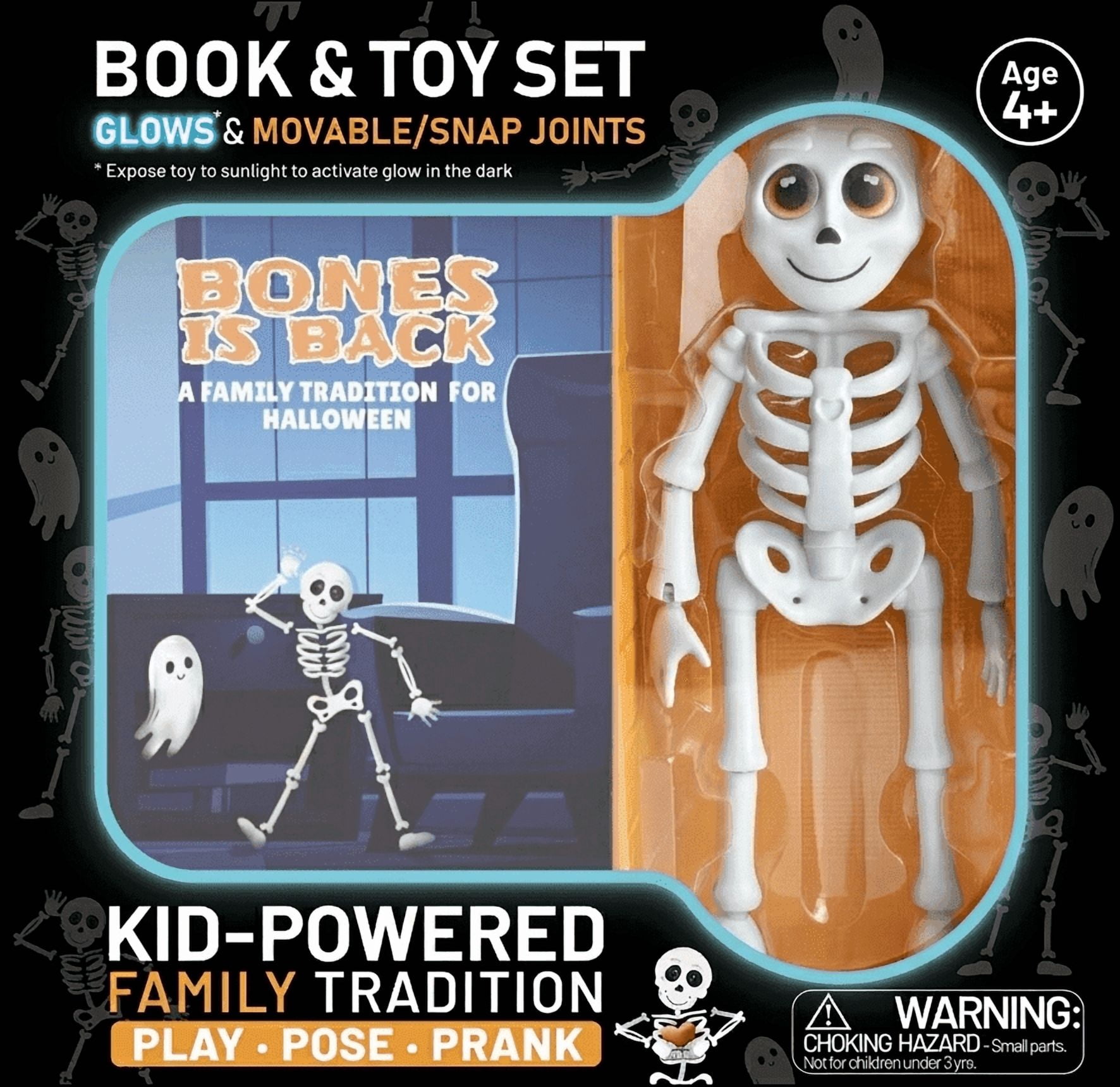 Bones Is Back® Halloween Interactive Book & Toy Set for Kids