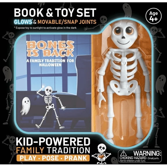 Bones Is Back Halloween Interactive Book & Toy Set for Kids