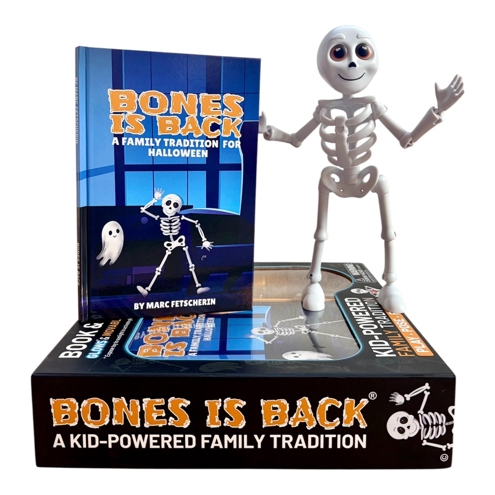 Bones Is Back® Halloween Interactive Book & Toy Set for Kids