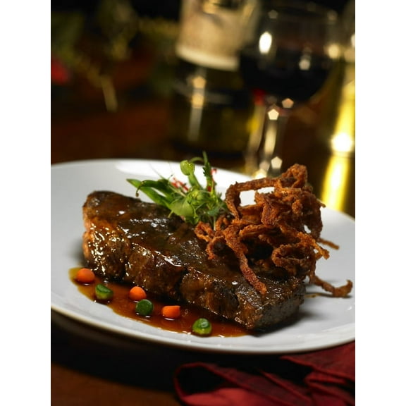 Bonewerks Culinarte Demi Glace Braised Boneless Beef Short Ribs -- 20 per case.