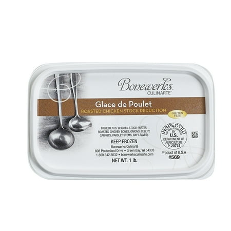 Bonewerks Glace de Poulet (Roasted Chicken Stock Reduction) 1 lb--Pack of 20
