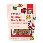 Bocces Bakery Soft & Chewy Bonfire Beefy Bites Soft Treats for Dogs, 5oz Bag