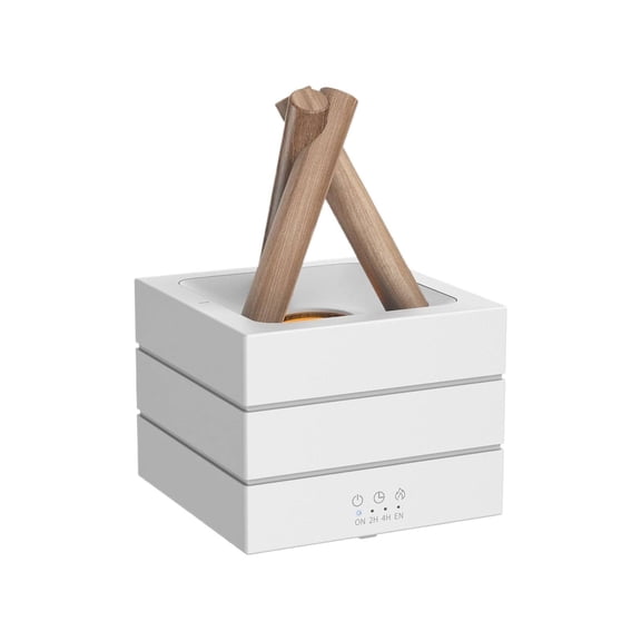 Bonfire Diffuser 280Ml, 2-In-1 Flame Humidifier & Aromatherapy Oil Diffuser, Auto Shut-Off, Cxui Aromatherapy Machine White