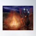 thumbnail image 1 of Bonfire Night Poster Wall Art, Modern Wall Decor For Living Room Bedroom, 12x18 UNFRAMED, 1 of 3