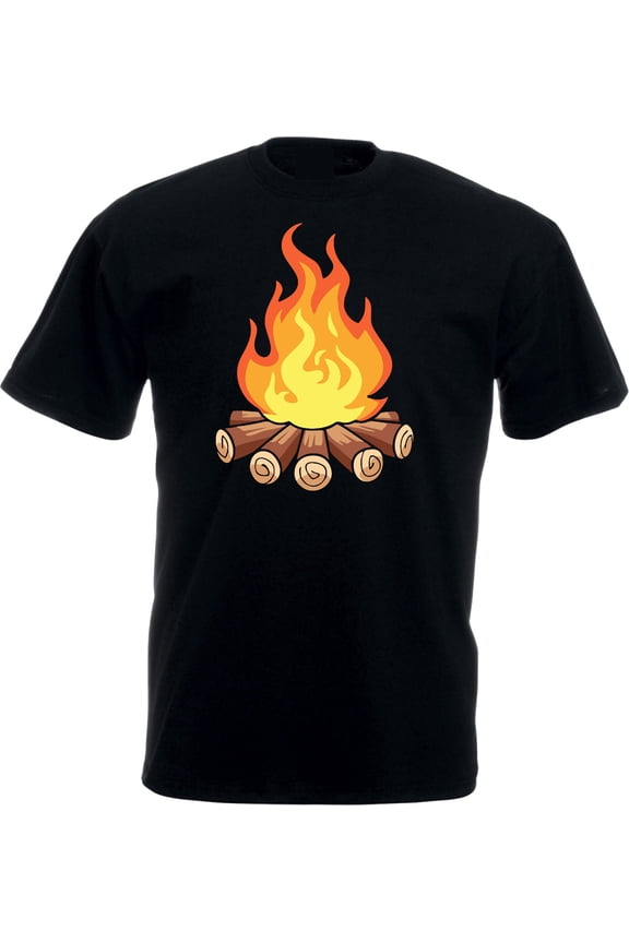Bonfire T-shirt, Fire Bonfire Flame Shirt, Camping With Friends Tee, Unisex Top