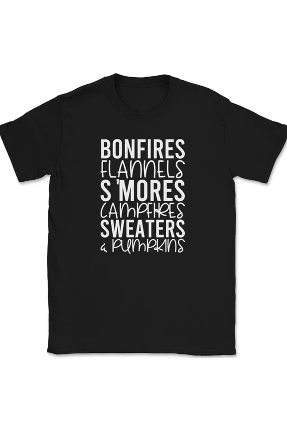 Bonfires Flannels Smores Campfires Sweaters Pumpkinsthanksgiving Design Preview Only, Birthday Gift