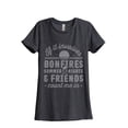 thumbnail image 1 of Bonfires Summer Nights And Friends Count Me In Women's Fashion Relaxed T-Shirt Tee Charcoal Grey X-Large, 1 of 3