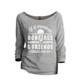 thumbnail image 1 of Bonfires Summer Nights And Friends Count Me In Women's Fashion Slouchy 3/4 Sleeves Raglan Lightweight Sweatshirt Sport Grey S, 1 of 3
