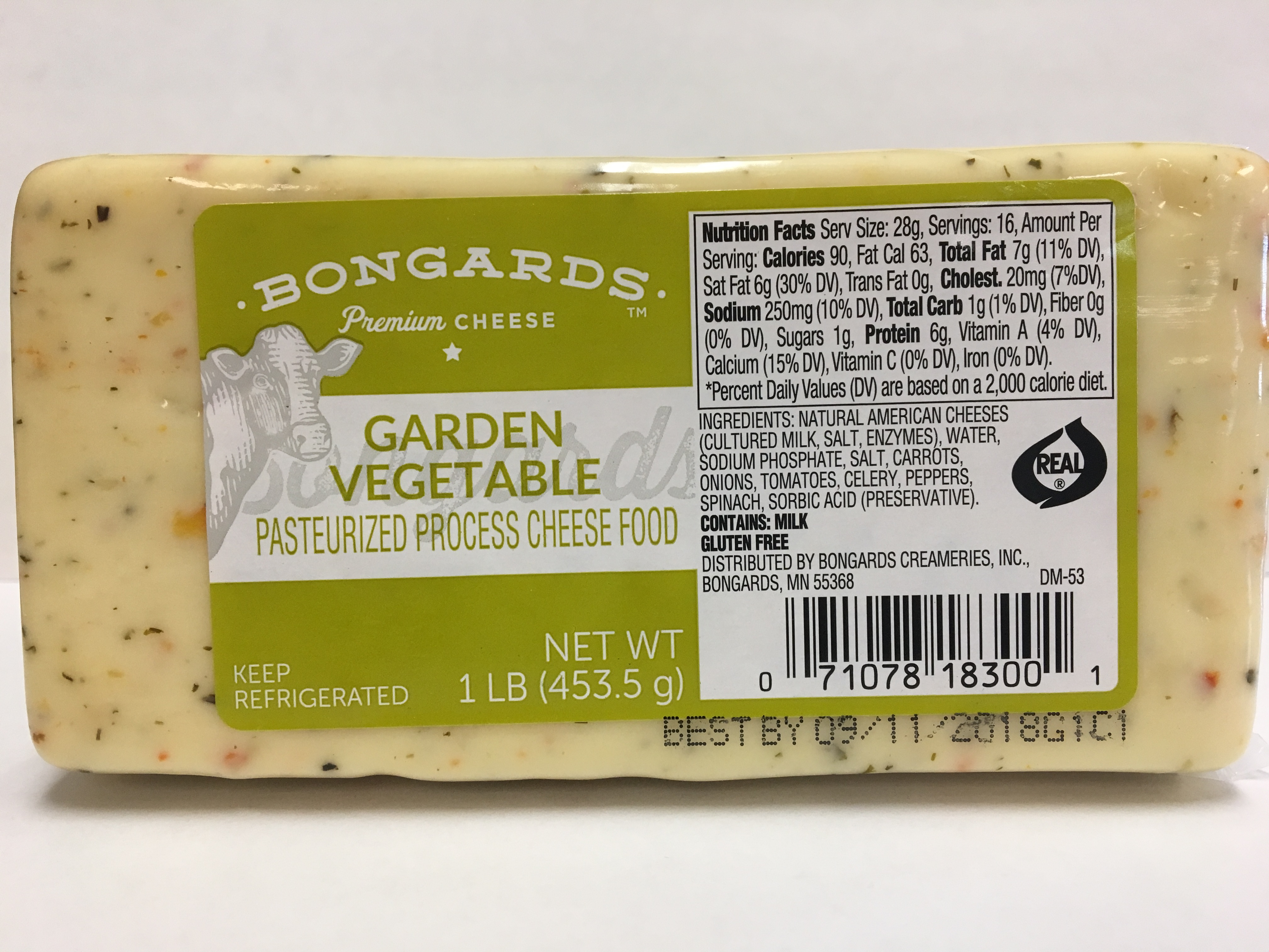 Bongards Garden Vegetable Cheese, 16 Oz.