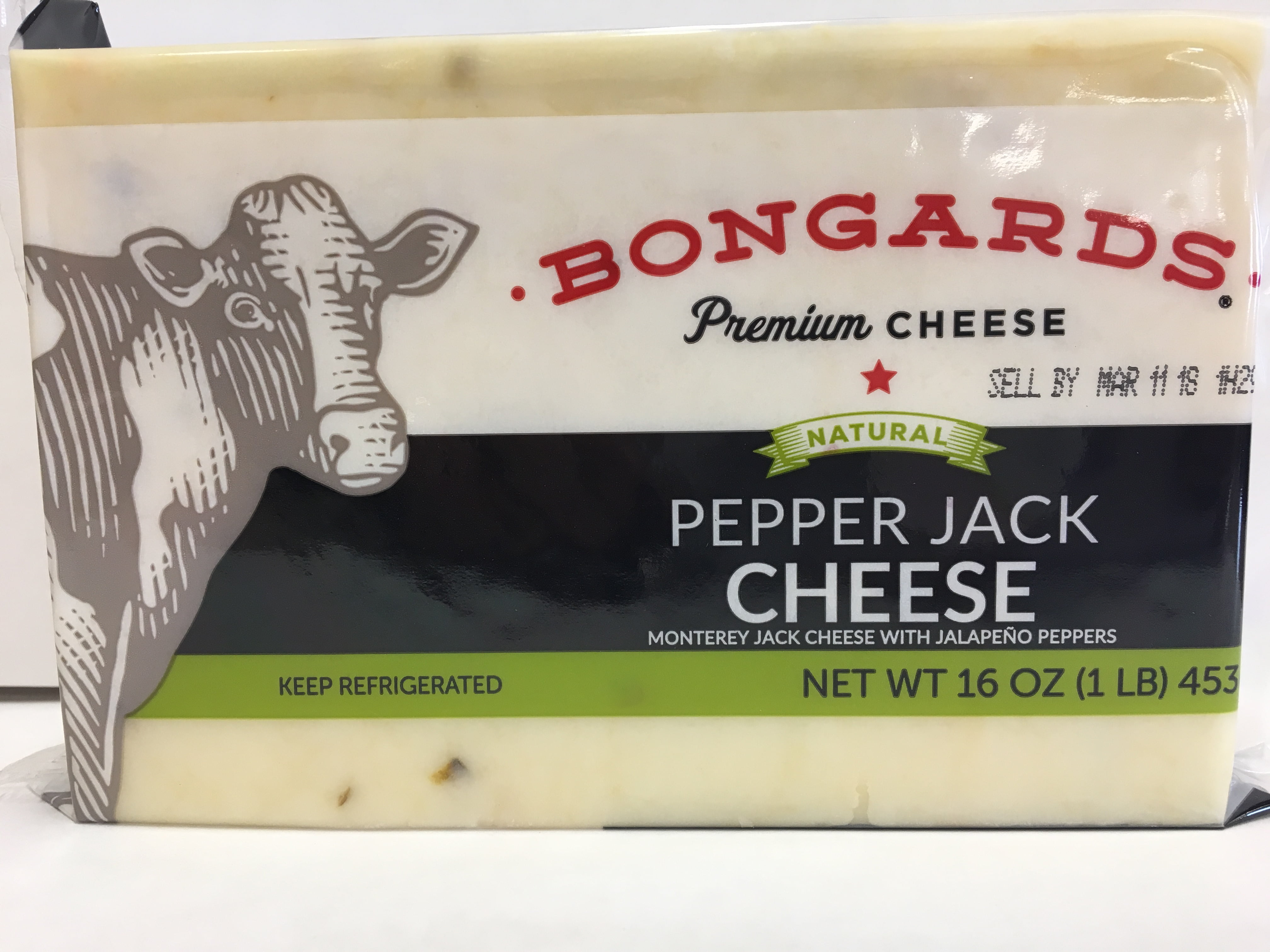 Bongards Pepper Jack Cheese, 16 Oz.