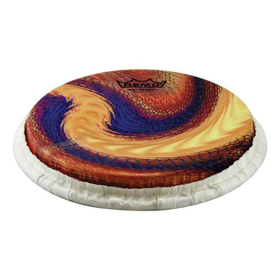 Remo Drum Heads 8.5 in. Bongo Drumhead with Tucked Skyndeep Serpentine Day Graphic