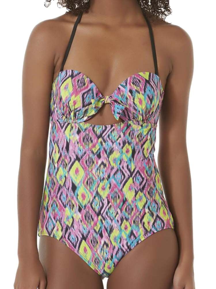 Neon cheap geometric swimsuit