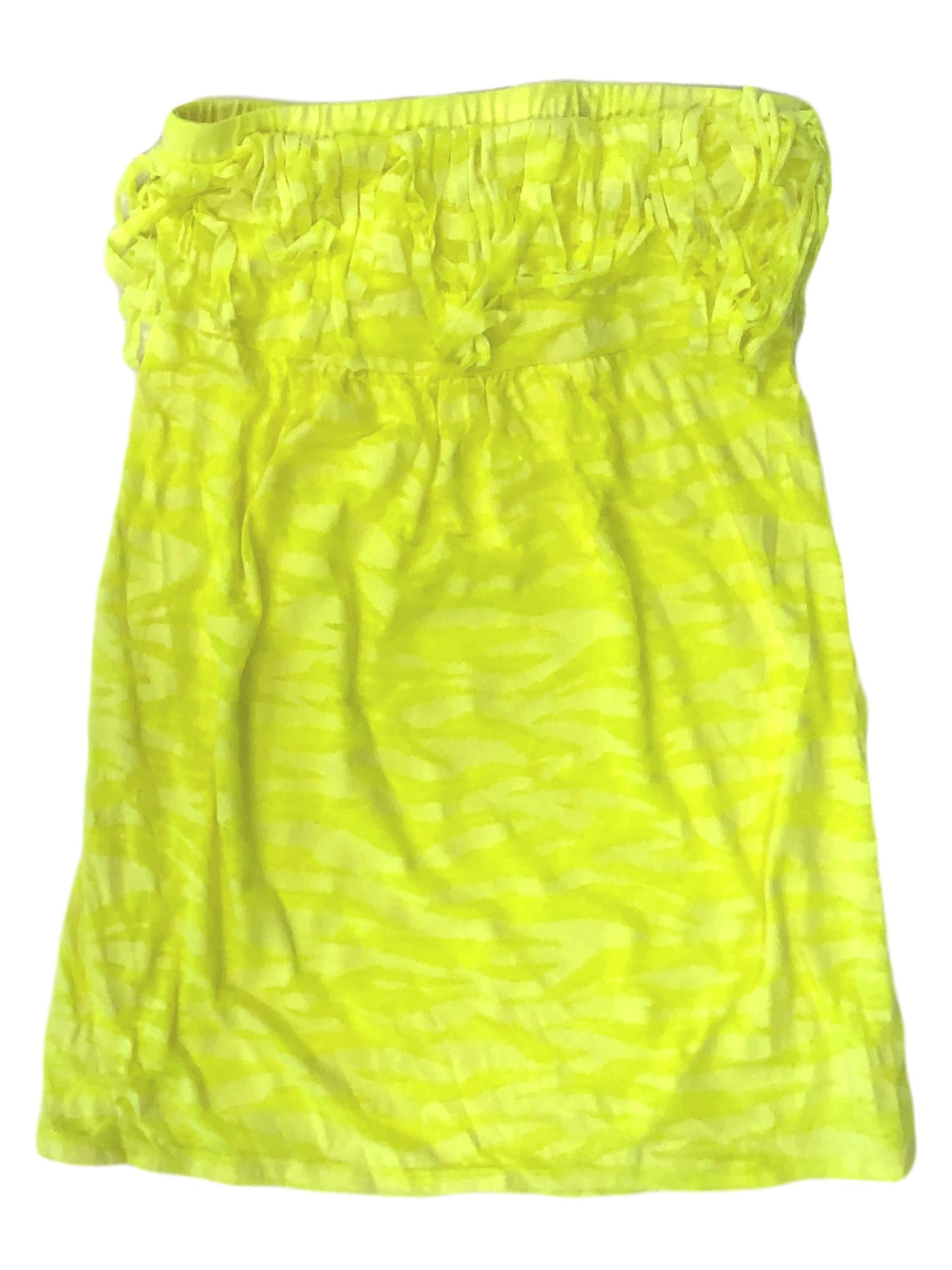 Neon yellow swimsuit cover up sales