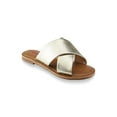 thumbnail image 1 of Bongo Lila Women's Slide Sandal, Gold, Size 6, 1 of 4