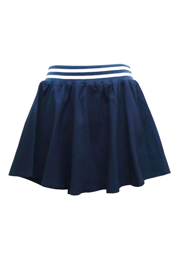 Navy Mini Skater Skirt Big Girls Juniors' Medium