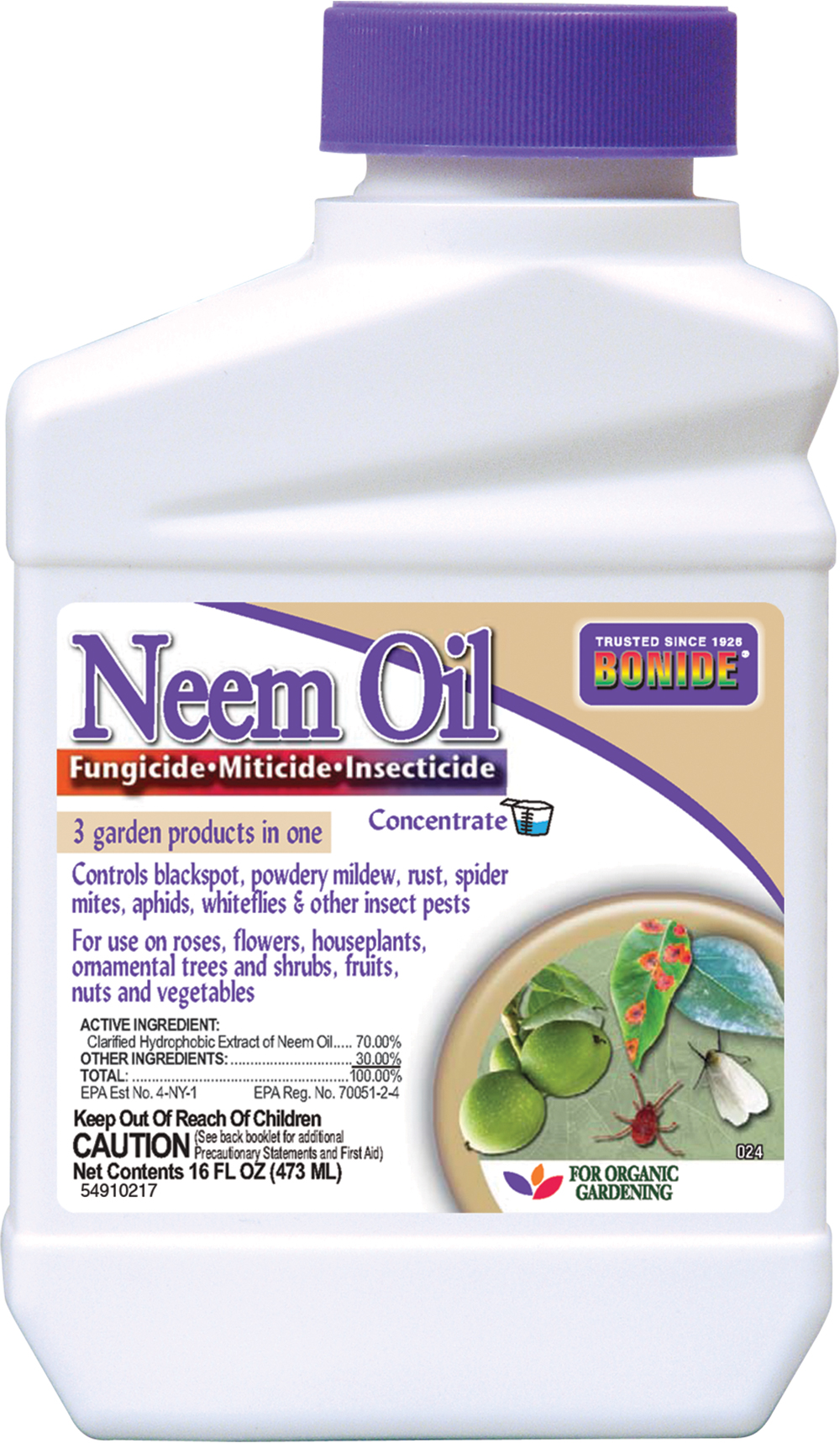 Bonide 024 Concentrate Neem Oil Insect Repellent, 16-Ounce - image 1 of 2
