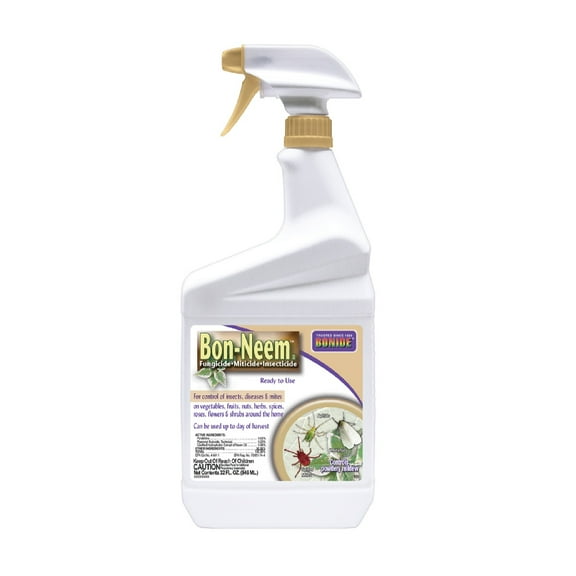 Bonide Bon-Neem II Organic 3 in 1 Garden Insect Spray Liquid 32 oz