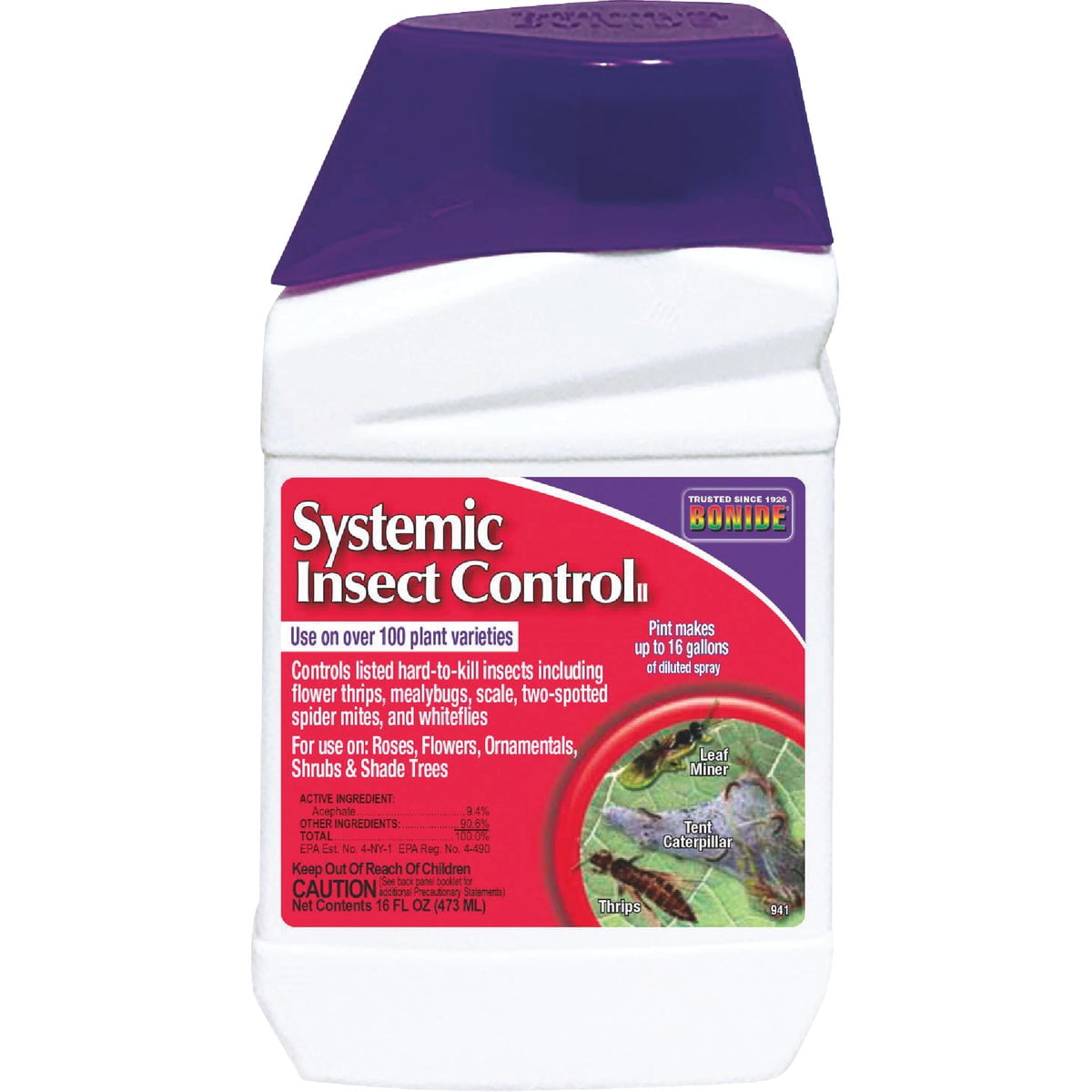 Bonide Systemic Insect Control 941 - Liquid Insecticide for Outdoor Use — Residential Use, Standard Application