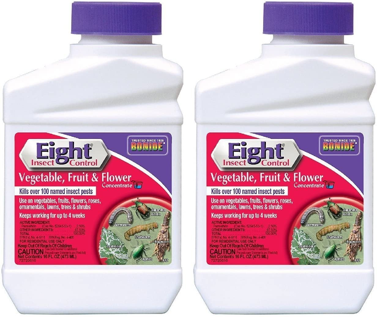 Bonide 442 Eight Insect Control, 16-Ounce, 2 Pack - Walmart.com
