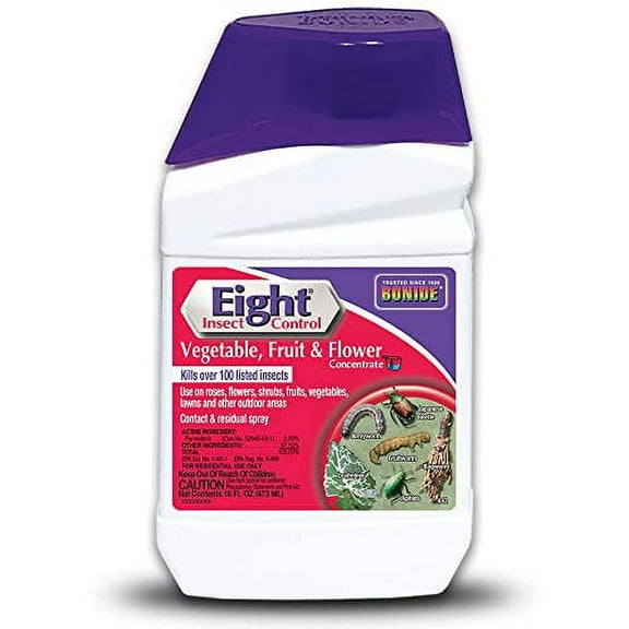 Bonide 442 Eight_Insect_Control_for_Vegetable_Fruit_and_Flower Insecticide/Pesticide_Concentrate, 16 oz