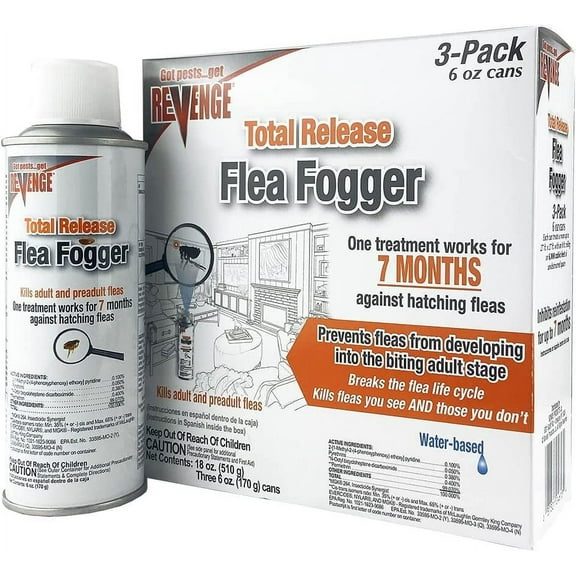 Bonide 4613 Revenge Flea Fogger, 6 oz