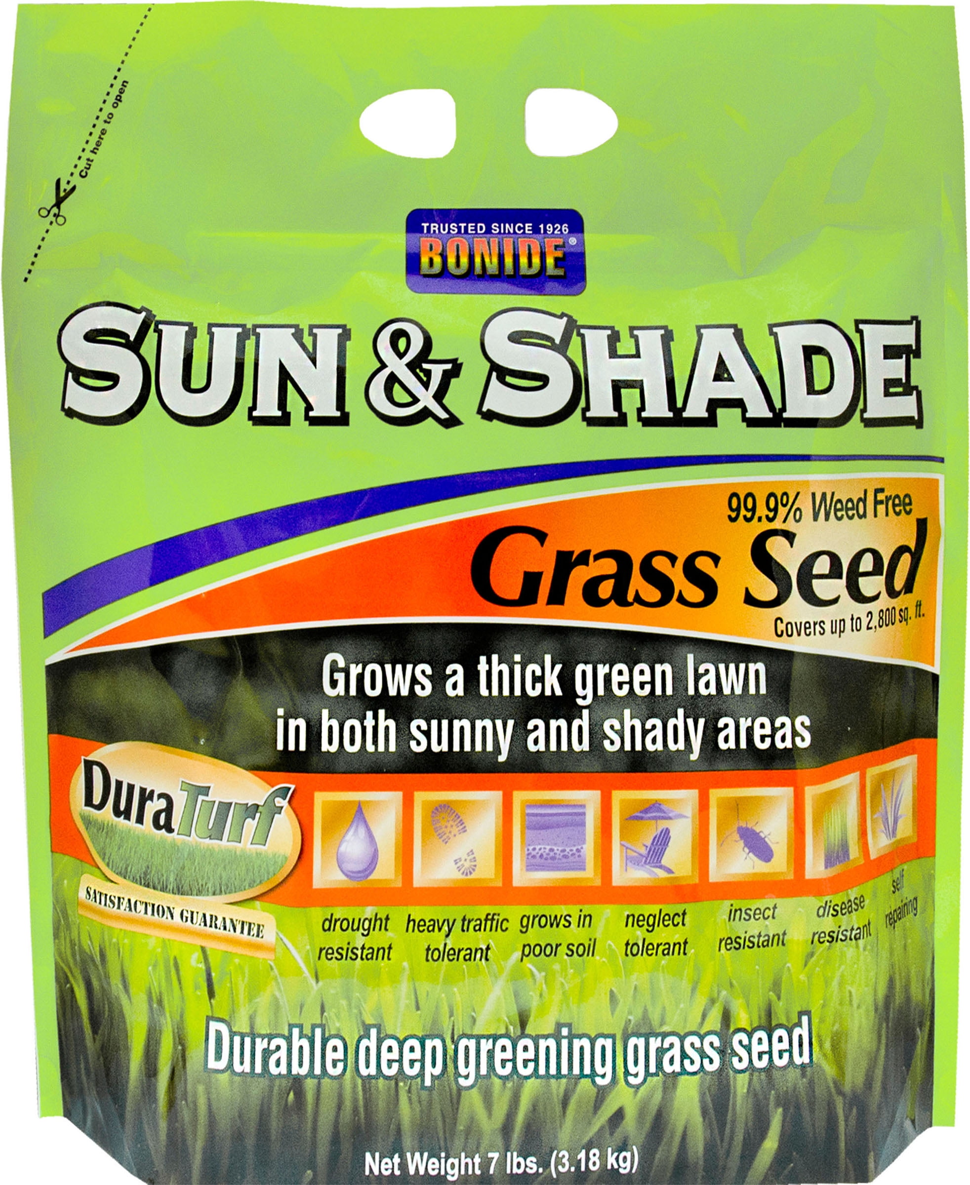 Bonide 60224 7 Lb Sun and Shade Grass Seed