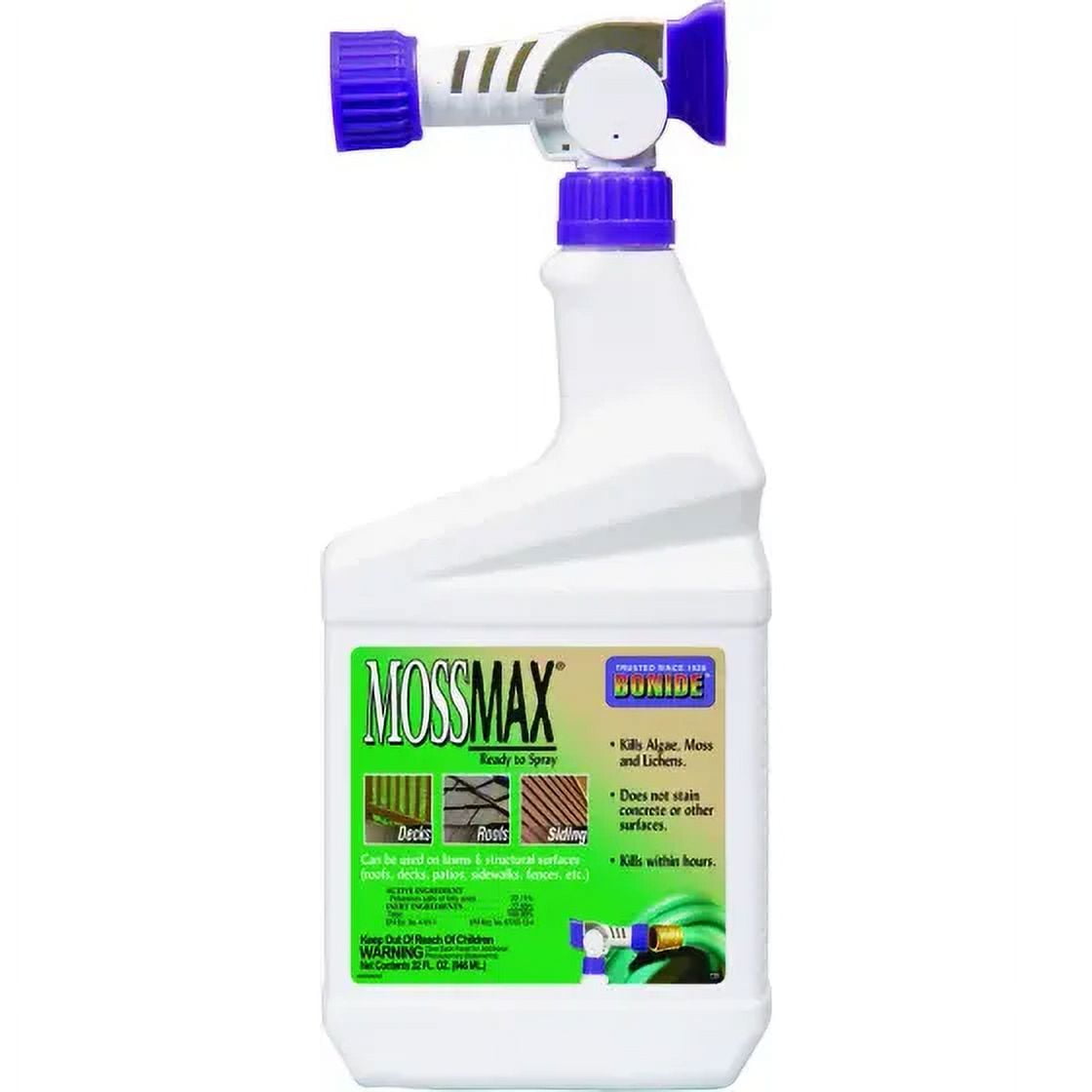 Bonide 728 Moss/Algae Killer, Liquid, Spray Application Quart