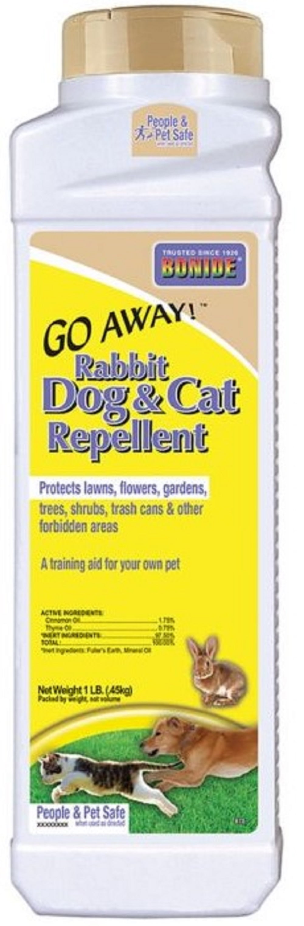 Bonide 870 Go Away! Rabbit Dog and Cat Repellent Granules 1 lb